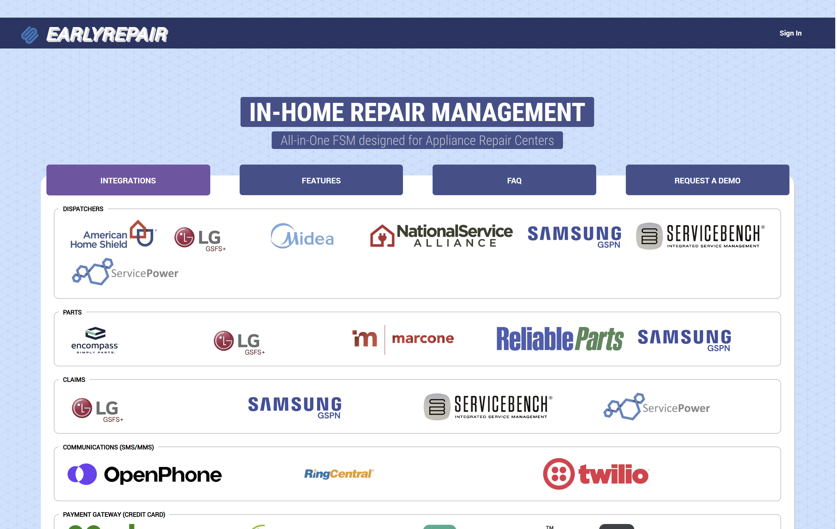 EarlyRepair Dashboard